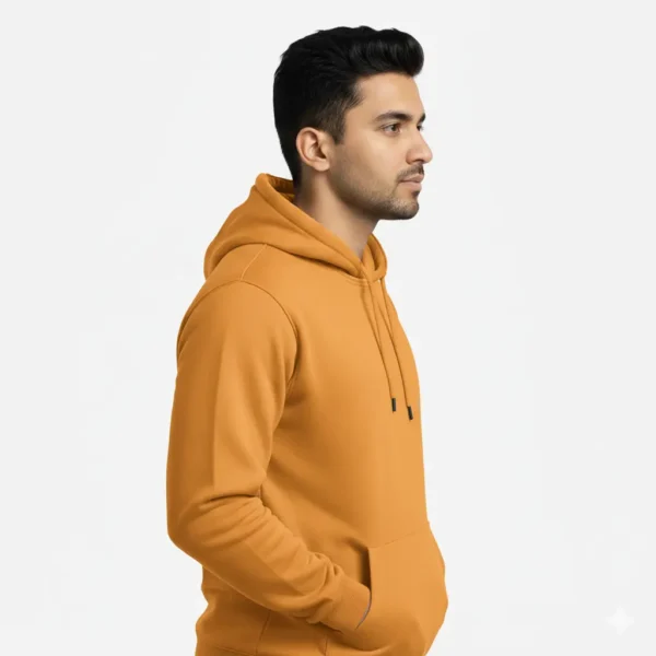 Premium Golden Yellow Hoodie - Image 3