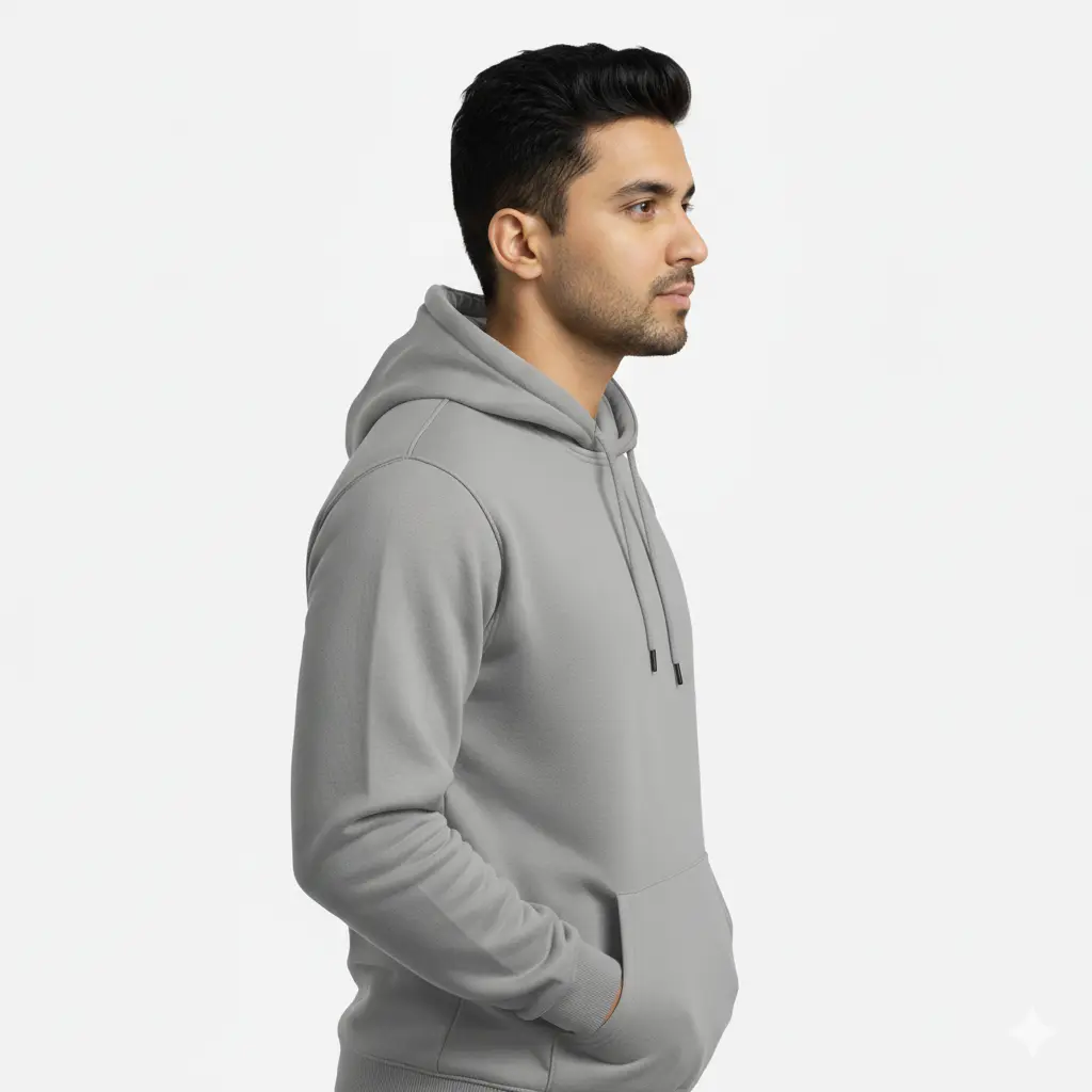 Premium Gray Hoodie - Image 3