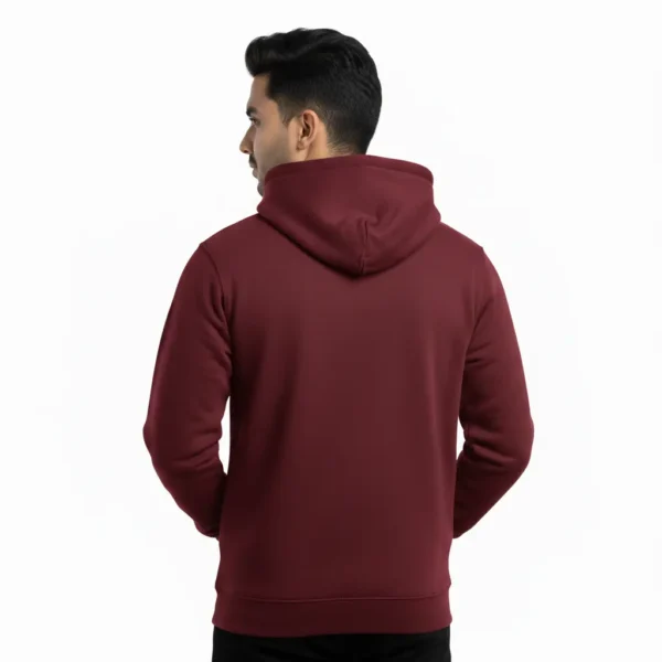 Premium Maroon Hoodie - Image 2